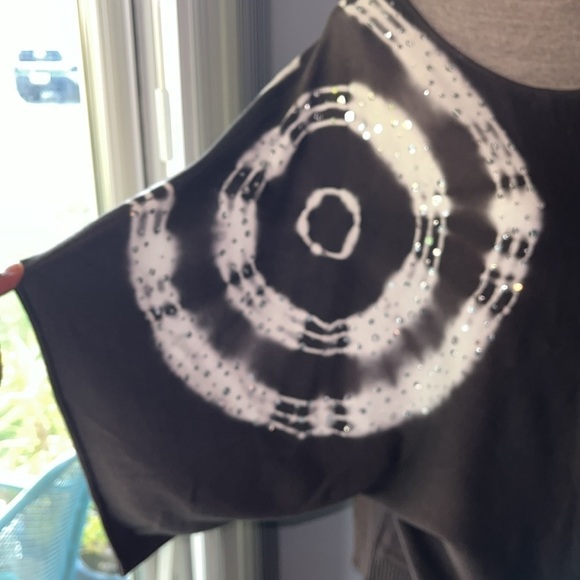 INC International Concepts Women's Olive/White Sequins Size XL Top - Picture 2 of 6